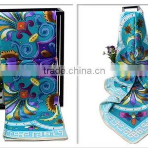 100% Silk Square Scarf for Women; Twill; 14mm; thumbnail-3