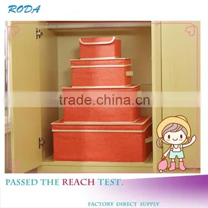 WBN-1: MuJia Wholesale Cotton and Linen Storage Box, Toys, Underwear, Clothes Storage,felt Toy Storage,wardrobe Box thumbnail-1