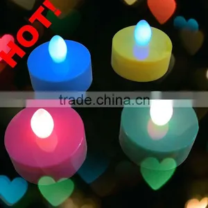 HOT SALE Changing Multicolor Battery Operated Cute Tea Light Led Candles thumbnail-1