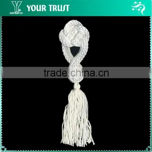 Height16 Centermeter All White Sew On 100% Nylon Chinese Knot Frog Buttons thumbnail-1