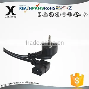 European Power Cord Schuko Plug With IEC C13 Female Ends thumbnail-1