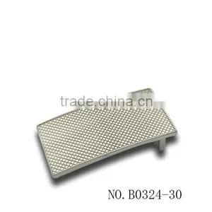 30mm Gridding Plate Buckle Debossing Embossing Plaque Buckle Engraved Plate Buckle thumbnail-1