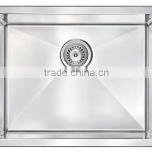 Apartment Size Kitchen Sinks Handmade Stainless Steel Single Bowl Bar Sink thumbnail-3