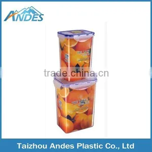 Colorful 2pcs Plastic Stackable Fresh Food Storage Box thumbnail-1