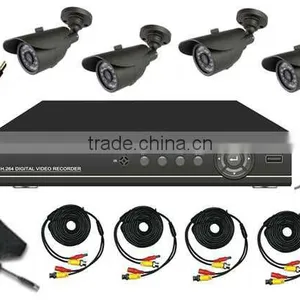 Indoor H.264 4ch Dvr Combo Cctv Camera Kit 4ch Cctv Dvr Kit System thumbnail-4