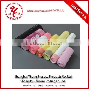 Accept Custom Print Purple Plastic Trash Bags With Drawstrings thumbnail-4