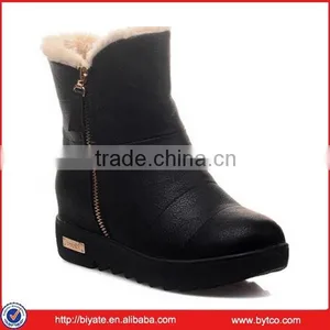 2015 Women's Black Paint Boots,PU Short Boot,slipsole Shoe thumbnail-1