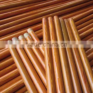 PVC Coated Wooden Broom Mop Handle Made in China thumbnail-3
