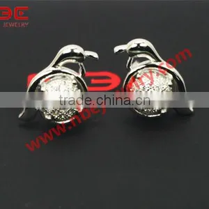 Factory Offer Fashion Earring With AAA CZ, Dolphin Stud Earring Design thumbnail-1