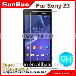 2.5 D Rounded Edge Transparent Tempered Glass Protect Film for Sony z3 thumbnail-2