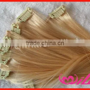 Best Selling One Piece Clip in Hair Extensions Brazilian Weave Color #22 Hair Clip In Hair Extension thumbnail-1