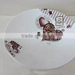 2016 Latest Ceramic Oval Shape Plate With Coffee Bean Decal thumbnail-1