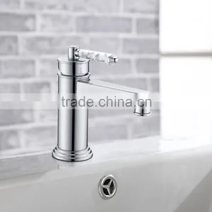 Wall Mounted Brass Rainfall Double Handle Bathroom Faucet thumbnail-2