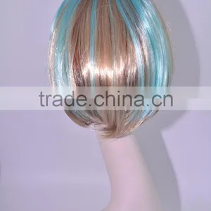 A023 Wholesale Colors Mixed Bob Wigs Hair,synthetic Cosplay Hair Wig Short in Stock thumbnail-3
