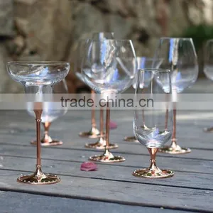 Custom Wine Glass Glitter Gold Vodka Glasses Drinking Spirit Glass Crystal Juice Glassware thumbnail-6