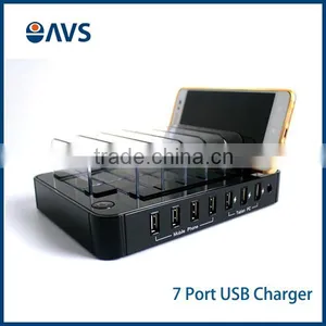 Best Selling 7 Ports Portable Desktop USB Charger for Mobile Phones thumbnail-3