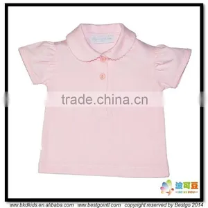 BKD Plain Pink Baby Collar T-shirt thumbnail-1