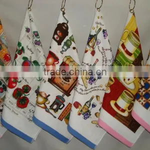 Cotton Printed Kitchen Towel/tea Towel Softextile Wholesale Made in China thumbnail-1