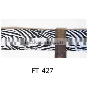 Factory Customize Black and White Zebra Image Jacquard Webbing 35mm thumbnail-1