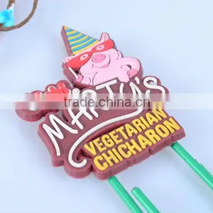 Custom Logo Promotion Plastic Bookmark Clip thumbnail-2