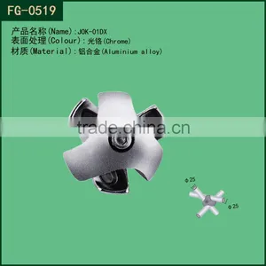 Foshan Factory 25mm Diameter Round Tube Chrome Finish Three-way Ball Clamp thumbnail-1