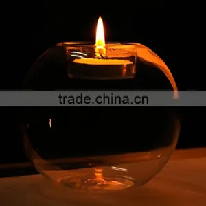 Wholesale Hanging Ball Shape Crystal Glass Candle Holder for Decoration thumbnail-4