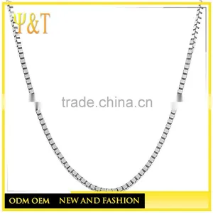 China Factory Hot Selling Cheap 925 Sterling Silver Italian Box Chains (AC-002) thumbnail-2