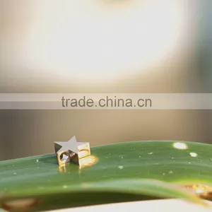 Stainless Steel 10mm Vintage Tiny Pentagram Star Charm thumbnail-5