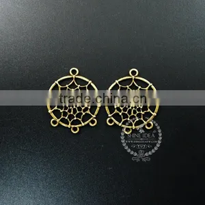 28*33mm Vintage Style Antiqued Bronze Indian Dream Catcher Net Spider Meb DIY Pendant Charm Supplies Findings 1810420 thumbnail-1