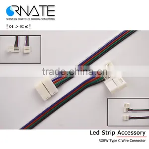 4pin RGB Connector PCB Adapter 10mm -D 15CM Cable For 5050 3528 RGB LED Strip thumbnail-1