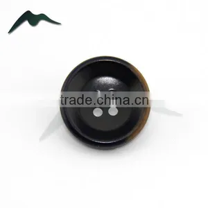 Dye Black 32L 24L Burnt Fancy Natural Corozo Nut Men's Suit Button in 4 Holes thumbnail-1