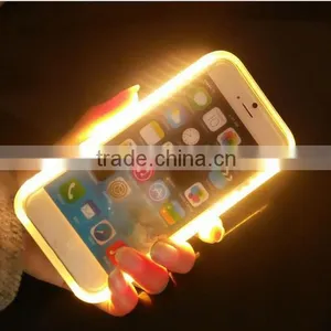 Newest Camera Selfie Function Light Up Mobile Phone Case For IPhone 6/6s Plus, Nightclub LED Light up Phone Case thumbnail-1
