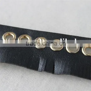 New Design With Light Gold Metal Eyelet Handwork Tassel Lace Trim for Sale thumbnail-5