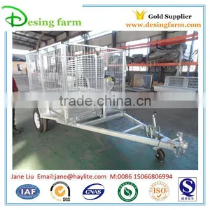 Heavy Duty Hot Dipped Galvanized Farm Trailer for Sale thumbnail-6