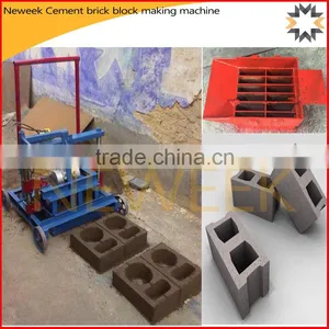 Neweek Environmental Portable Manual Cement Brick Block Making Machine thumbnail-1