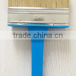 White Bristle Paint Brush/ 120*35mm Ceiling Brush/plastic Handle Paint Brush thumbnail-1