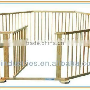 Stock Baby Playpen Baby Kids Wooden Playpen thumbnail-2