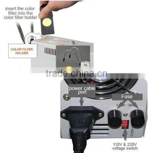 Newly Design Dual Metal Pipe Fiber Optic Halogen Illuminator/ With Interchangeable Lighting Color 110V/220V thumbnail-3