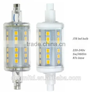 J78 5W 460LM 360degree R7S Corn LED 50w Incandescent Replacement PC Plastic 5050 Smd thumbnail-3