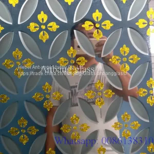 Ice Flower Acid Glass, Door Windows Decorative Art Glass thumbnail-1