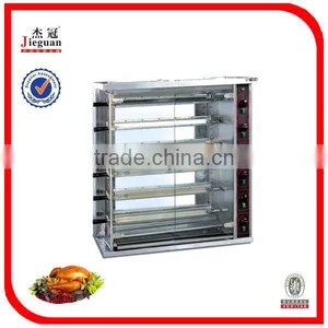 Hot Sale Stainless Steel Gas Chicken Rotisserie JGT-6P Mobile: 0086-13632272289 thumbnail-1