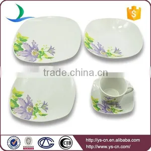 China Dinnerware Porcelain With Flower Decals thumbnail-1