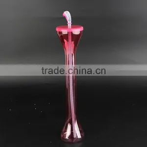 Colorful Plastic Party Bottle With Straw thumbnail-1