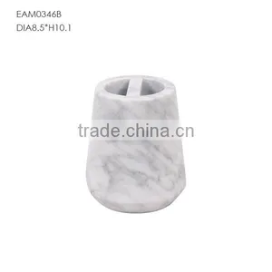 Pure White Marble Bath Toilet Bathroom Sets Accessories thumbnail-5