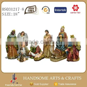 5 Inch Resin Religious Craft Home Decoration Christmas Gift Nativity Set thumbnail-2