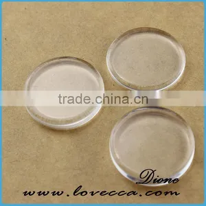 Loose Cabochons!!! Round Flatback Transparent Clear Glass Cabochons Beads thumbnail-5