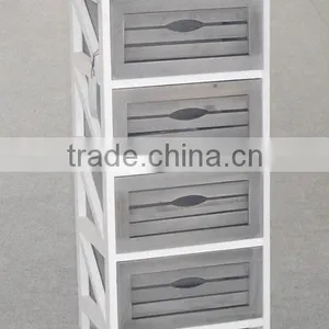 Good Quality Low Moq Retro Wooden Cabinet With 4 Drawer thumbnail-1