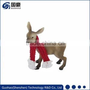 Custom Christmas White-tailed Deer Figurine Ornament thumbnail-1