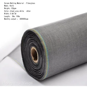 High Quality 16x16 Gray Fiberglass Insect Window Screen thumbnail-2