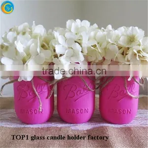 Purple Mason Jars Can as for Vase thumbnail-1
